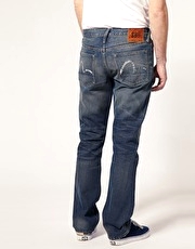 Evisu Vintage Wash Straight Jeans