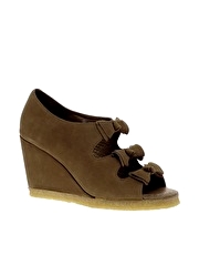 F-Troupe Bow Wedge Sandals
