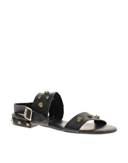 F-Troupe Studded Flat Leather Sandals