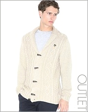 Farah Vintage The Henry Chunky Cable Knit Cardigan