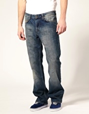 FCUK Battered Regular Fit Jeans