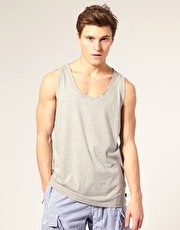 FCUK Ribbed Vest T-Shirt