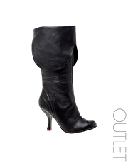 Feud Contrast Sole Knee High Boot