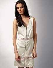 FIN Oslo for ASOS Zip Detail Slip Dress