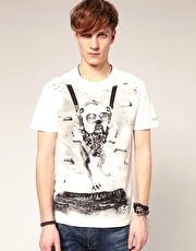 Firetrap Drop Zone Print T-Shirt