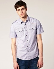 Firetrap Stradler Fine Stripe SS Shirt