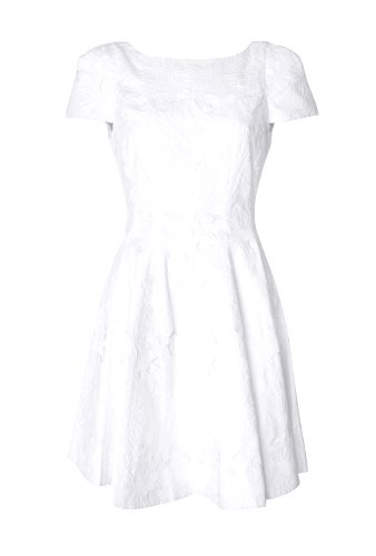 Floral Embroidered Aline Dress by Tibi