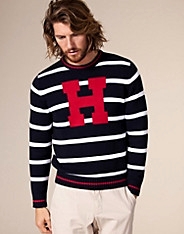 Floral Stripe Crew Neck