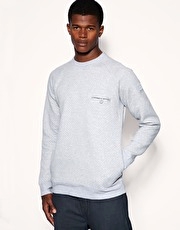 Fly 53 Scrubs Quilted Crew Neck Sweater