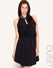 Forever Unique Beaded Neck Dress