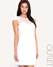 Forever Unique Shoulder Detail Dress