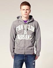 Franklin & Marshall Basic Zip Through Hoodie