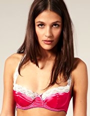 Fred & Ginger For ASOS Lace Trim Halter Neck Underwired Bra