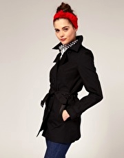 Fred Perry By Amy Winehouse Cropped Trench Coat