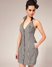 Fred Perry By Amy Winehouse Gingham Halter Dress