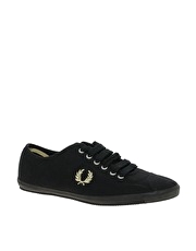 Fred Perry Laurel Wreath Table Tennis Canvas Trainers - 2
