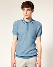 Fred Perry Laurel Wreath Textured Knitted Polo Shirt
