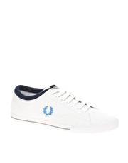Fred Perry Reprise Cuff Canvas Plimsolls - 2