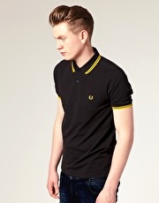 Fred Perry Slim Fit Twin Tipped Polo Top - 2