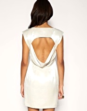 French Connection Backless Drape Dress