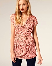 French Connection Belted Tiny Ditsy Tunic