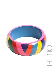 French Connection Bright Multi Coloured Bangle