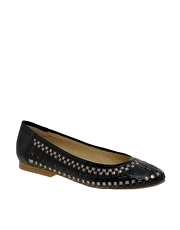French Connection Daisha Woven Flat Pump