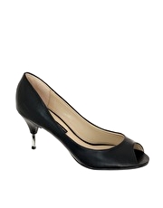 French Connection Dartiania Metal Tip Peep Toe Court Shoe