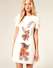 French Connection FC72 Bold Floral Structured Dress