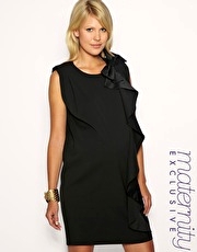 French Connection Maternity Bow Shoulder Shift Dress Exclusive to ASOS