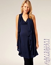 French Connection Maternity Drape Side Jersey Dress Exclusive to ASOS