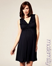 French Connection Maternity Jersey Corset Detail Dress Exclusive to ASOS