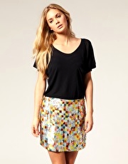 French Connection Millie Jersey Top With Batwing Sleeves