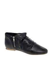 French Connection Paloma Rouched Low Ankle Zip Boot