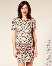 French Connection Printed Structured Maternity Dress