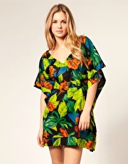 French Connection Safari Floral Kaftan
