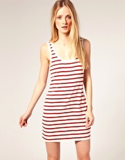 French Connection Stripe Vest Dress