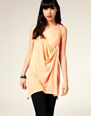 Full Circle Halter Detail Drape Vest