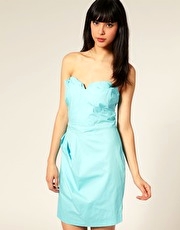 Full Circle Pintuck Bandeau Dress