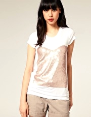 Full Circle Sequin Bodice T-Shirt