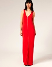 Full Circle Zip Front Maxi Dress