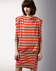 Future Classics 3/4 Sleeve Square Breton Mini Dress