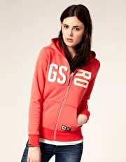 G Star Applique Logo Zip Thru Hoodie