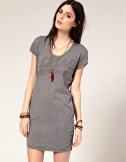 G Star Button Back Logo T-Shirt Dress