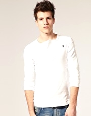 G Star Correct Line Pitcher Grandad Long Sleeve Top