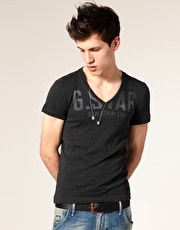G Star Gordan Logo V T-Shirt