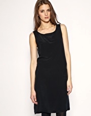 G-Star Liv Tyler Silk Pleat Detail Dress