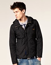 G Star Recolite Quilted Hooded Overshirt