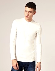 G Star Soho Granddad Top With Long Button Placket