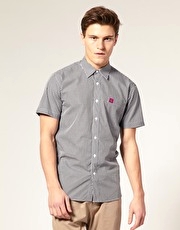 Gabicci Vintage Short Sleeve Gingham Shirt